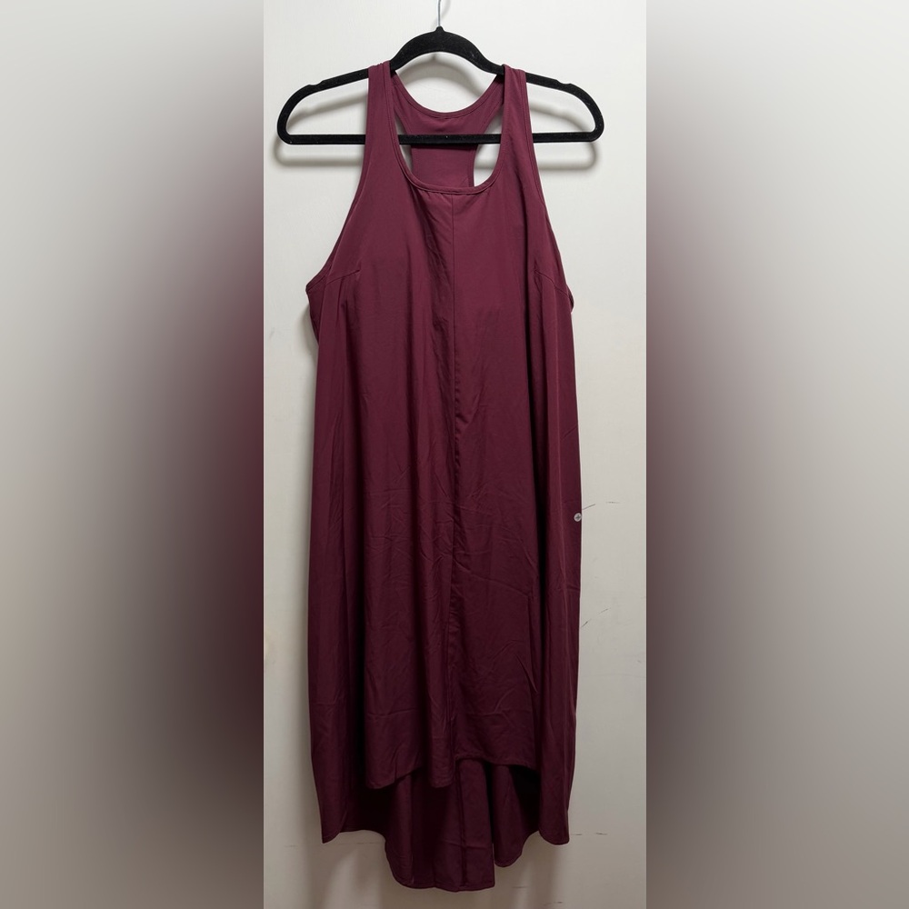 Halara Breezeful Racer Pocket High Low Flowy Midi Quick Dry Casual L Dress
